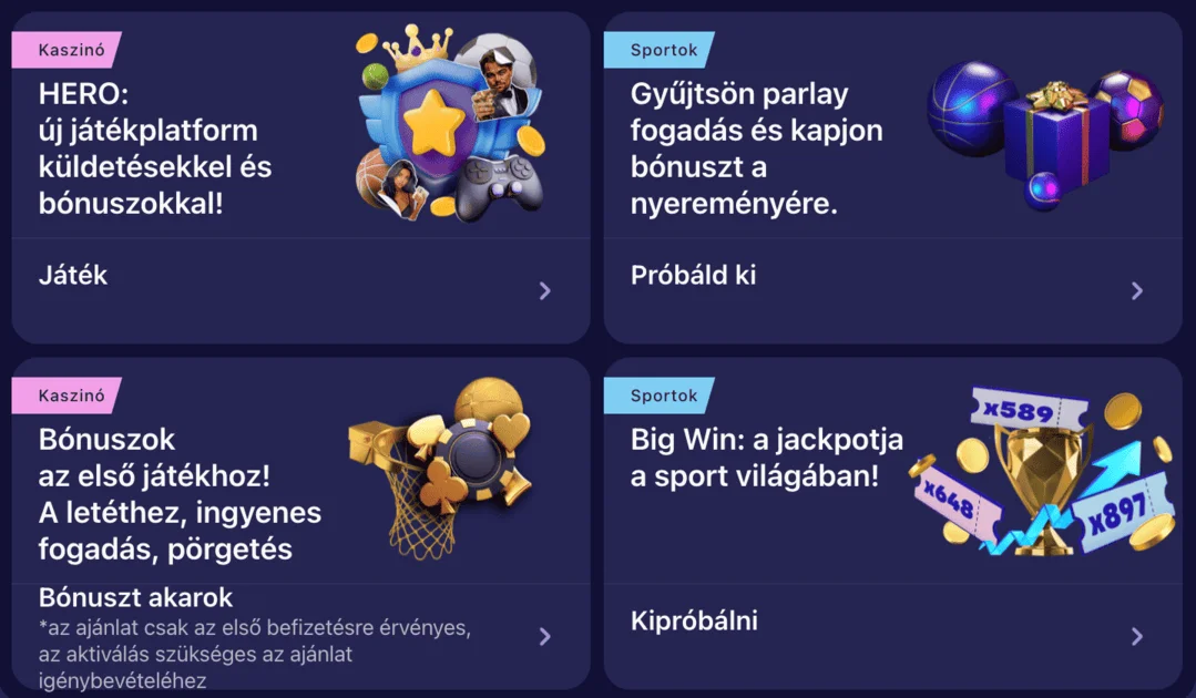 Betmatch sport bónusz freebet ajánlat