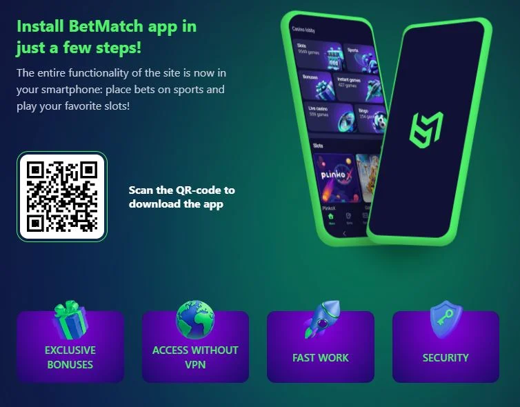 Betmatch App telepítése mobilon PWA és APK formátumban